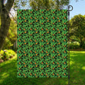 Bird Of Paradise And Palm Leaves Print Garden Flag