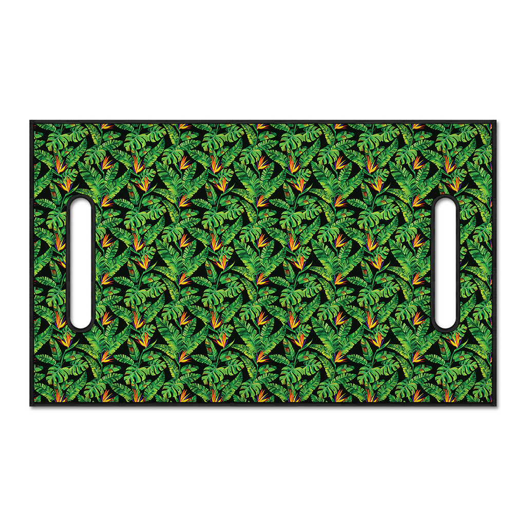 Bird Of Paradise And Palm Leaves Print Golf Cart Seat Cover