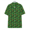 Bird Of Paradise And Palm Leaves Print Hawaiian Shirt