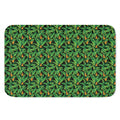 Bird Of Paradise And Palm Leaves Print Indoor Door Mat