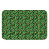 Bird Of Paradise And Palm Leaves Print Indoor Door Mat