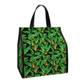 Bird Of Paradise And Palm Leaves Print Insulated Lunch Tote