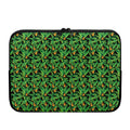 Bird Of Paradise And Palm Leaves Print Laptop Sleeve