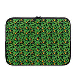 Bird Of Paradise And Palm Leaves Print Laptop Sleeve