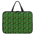 Bird Of Paradise And Palm Leaves Print Laptop Sleeve With Handle