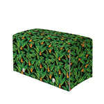Bird Of Paradise And Palm Leaves Print Leather Tissue Box Cover