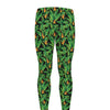 Bird Of Paradise And Palm Leaves Print Men's leggings