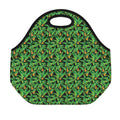 Bird Of Paradise And Palm Leaves Print Neoprene Lunch Bag