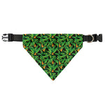 Bird Of Paradise And Palm Leaves Print Over The Collar Dog Bandana