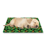 Bird Of Paradise And Palm Leaves Print Pet Cooling Mat Cover