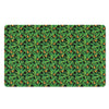 Bird Of Paradise And Palm Leaves Print Polyester Doormat