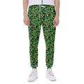 Bird Of Paradise And Palm Leaves Print Joggers