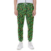 Bird Of Paradise And Palm Leaves Print Scuba Joggers