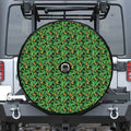 Bird Of Paradise And Palm Leaves Print Tire Cover With Camera Hole