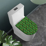 Bird Of Paradise And Palm Leaves Print Toilet Lid Cover