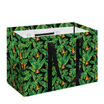 Bird Of Paradise And Palm Leaves Print Utility Tote Bag