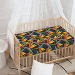 Bird Of Paradise Flower Pattern Print Baby Crib Sheet
