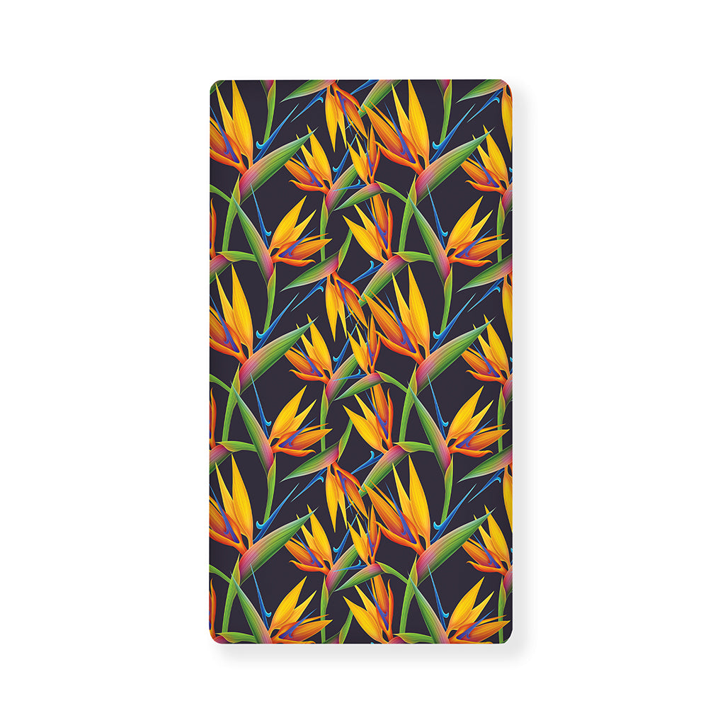 Bird Of Paradise Flower Pattern Print Baby Crib Sheet