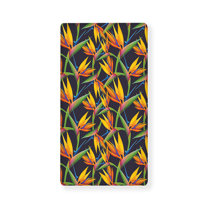 Bird Of Paradise Flower Pattern Print Baby Crib Sheet