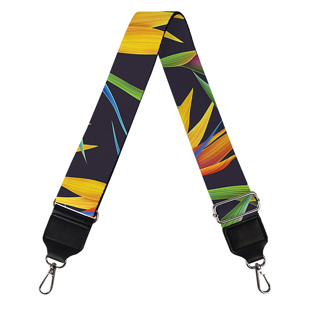 Bird Of Paradise Flower Pattern Print Bag Strap