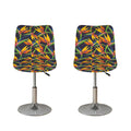 Bird Of Paradise Flower Pattern Print Bar Stool Covers