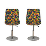Bird Of Paradise Flower Pattern Print Bar Stool Covers