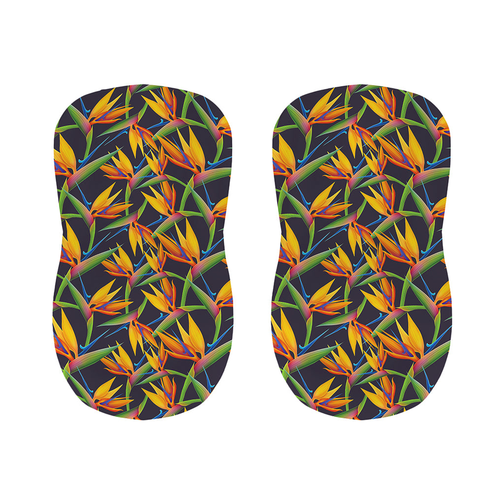 Bird Of Paradise Flower Pattern Print Bar Stool Covers