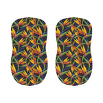 Bird Of Paradise Flower Pattern Print Bar Stool Covers
