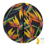 Bird Of Paradise Flower Pattern Print Basketball