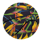 Bird Of Paradise Flower Pattern Print Basketball