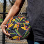 Bird Of Paradise Flower Pattern Print Basketball