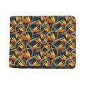Bird Of Paradise Flower Pattern Print Bifold Wallet