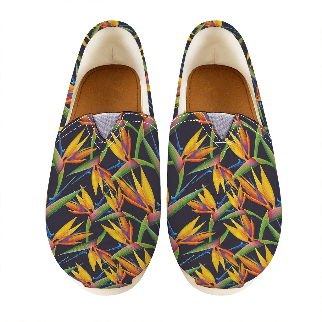 Bird Of Paradise Flower Pattern Print Casual Shoes