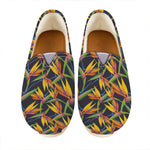 Bird Of Paradise Flower Pattern Print Casual Shoes
