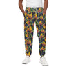 Bird Of Paradise Flower Pattern Print Cotton Pants