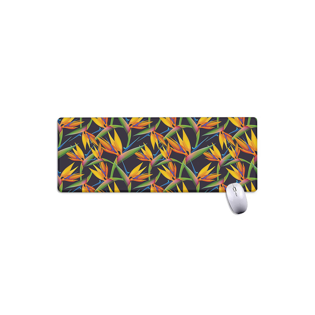 Bird Of Paradise Flower Pattern Print Extended Mouse Pad