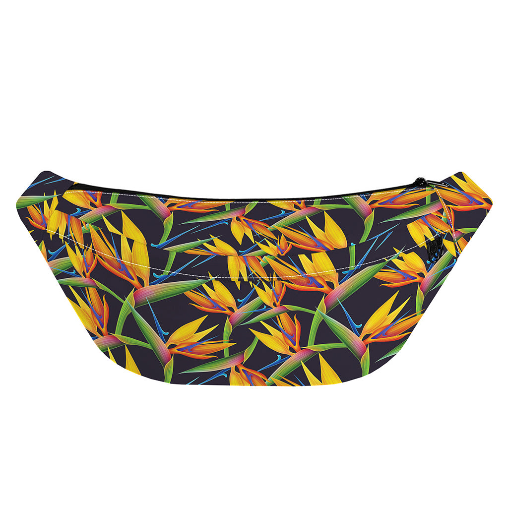 Bird Of Paradise Flower Pattern Print Fanny Pack