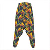 Bird Of Paradise Flower Pattern Print Hammer Pants