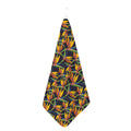 Bird Of Paradise Flower Pattern Print Hand Towel