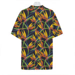 Bird Of Paradise Flower Pattern Print Hawaiian Shirt