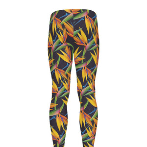 Bird Of Paradise Flower Pattern Print Men's leggings