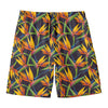 Bird Of Paradise Flower Pattern Print Men's Swim Trunks