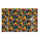 Bird Of Paradise Flower Pattern Print Placemat