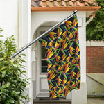 Bird Of Paradise Flower Pattern Print Polyester Flag