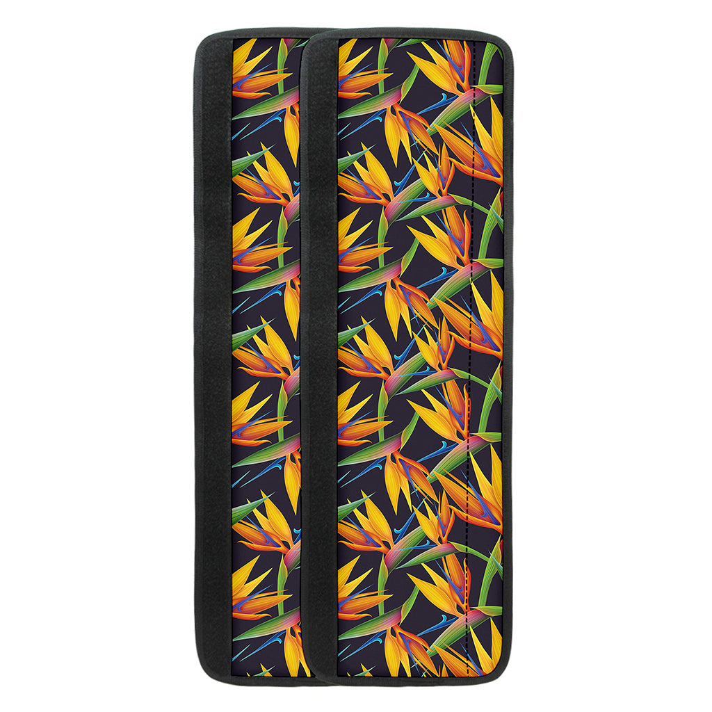 Bird Of Paradise Flower Pattern Print Refrigerator Handle Covers
