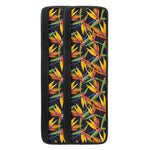 Bird Of Paradise Flower Pattern Print Refrigerator Handle Covers