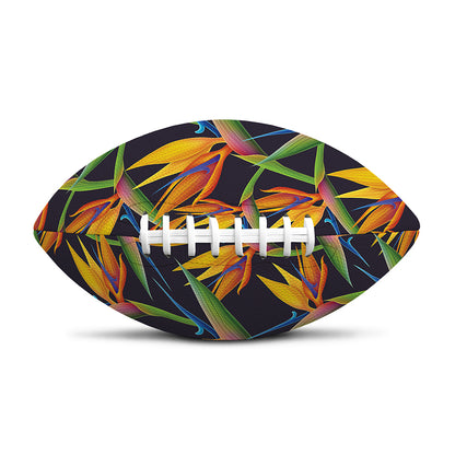 Bird Of Paradise Flower Pattern Print Rugby Ball
