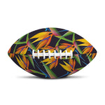 Bird Of Paradise Flower Pattern Print Rugby Ball