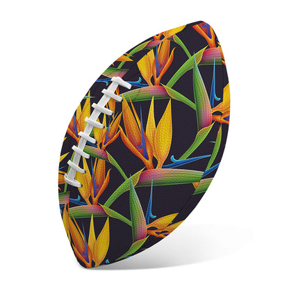 Bird Of Paradise Flower Pattern Print Rugby Ball
