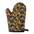 Bird Of Paradise Flower Pattern Print Single Oven Mitt
